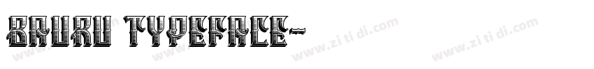Bauru Typeface字体转换